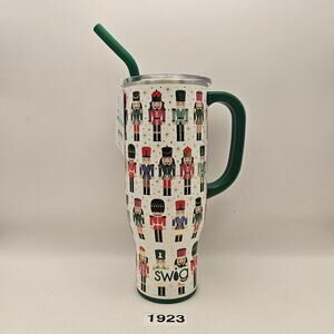 SWIG LIFE 40oz NUTCRACKER CHRISTMAS STAINLESS STEEL INSULATED TUMBLER NWT